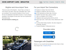 Tablet Screenshot of hoveairportcars.co.uk